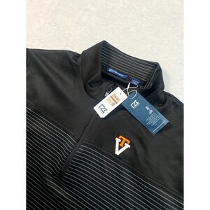 Cutter & Buck Traverse Stripe Stretch Shirt Mens 2XT Black Tennessee Volunteers